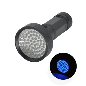 三叶草68LED 5w纯黑光手电筒395纳米紫外线黑光发光二极管紫外线手电筒