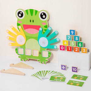 Nouveaux jouets éducatifs en bois pour bébés, puzzles numériques <span class=keywords><strong>de</strong></span> décomposition d'animaux <span class=keywords><strong>de</strong></span> dessin animé, jeux adaptés aux enfants <span class=keywords><strong>de</strong></span> 5 à 7 ans, addition et soustraction - Product Image 2