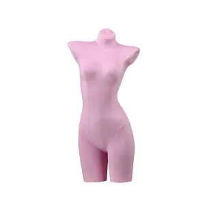 彩色天鹅绒性感女性内衣人体模型上身女士人体模型半身内衣展示人体模型