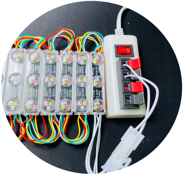 Light Box Window Decor Driverless 220v Led Module Outdoor IP67 110v Led Light Module 3chips RGBIC  Smart Control Led Module