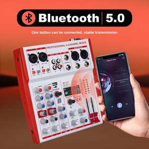 <span class=keywords><strong>Mezclador</strong></span> de Audio USB Profesional NGVM MW-4 de 4 Canales con Alimentación Phantom de 48V, Portátil para DJ/En Vivo/Grabación/Canto Karaoke - Product Image 2