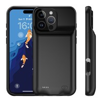 B19S pour iPhone 16 Pro Max Chargeur sans fil USB portable Étui de charge 7000mAh Power Bank Charge rapide