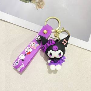 Roxo Amantes Mini Macio Brinquedo Boneca Sanriomi Cartoon Kuromied Chaveiro Kawaii PVC Keychain Saco Mochila Car & Anime Presentes - Product Image 6