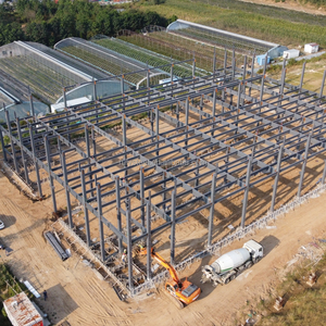 Edificio de almacén prefabricado de varios pisos con grúa y <span class=keywords><strong>elevador</strong></span> de carga para almacenamiento industrial y logística Marco de acero galvanizado - Product Image 2