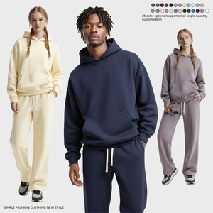 Nuova Felpa con Cappuccio da Uomo <span class=keywords><strong>2026</strong></span>, Spessa e Morbida, Stile Americano Trendy, Set con Cappuccio da 350g per Uomo - Product Image 3