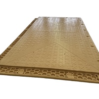 Tapis de route flottants en PE pour voies temporaires très résistantes, plateforme de travail stable dans des conditions de sol humide extrêmement souple