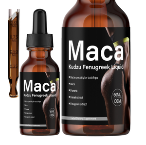 Produits Populaires 2024 : Gouttes Naturelles Biologiques de Maca pour l'Augmentation des Fesses, Mélange d'Extrait de Kudzu et de Fenugrec, Liquide Oral - Product Image 1