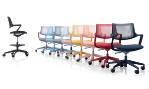 Silla de plástico hecha en China Diseño alemán moderno Sillas Rojas negras clásicas - Product Image 5