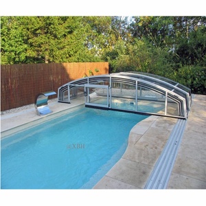 Nuevo Techo Retráctil para Piscinas Elevadas, Cubiertas para Jacuzzis, Domo Geodésico Redondo para Jardín, Cubiertas para Piscinas Exteriores - Product Image 6