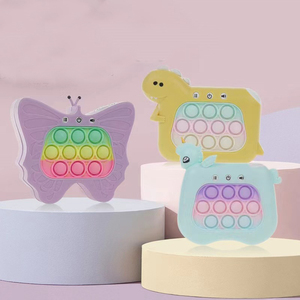 Consola de Juegos Rápida de Presión, Juego de Romper Niveles, Pulsador de Mariposa, Dinosaurio, Unicornio, Astronauta, Whack a Mole, Juguete con Luces LED Intermitentes - Product Image 1