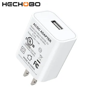 Black UL certified USA certificated US plug custom travel 5v1a 5v 1a 5w 5amp single micro usb wall home charger charging adapter