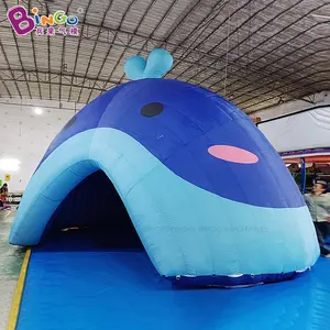 Neues Design Automatisches aufblasbares Zelt Ocean Theme Event Werbung Riesiges aufblasbares Wal zelt
