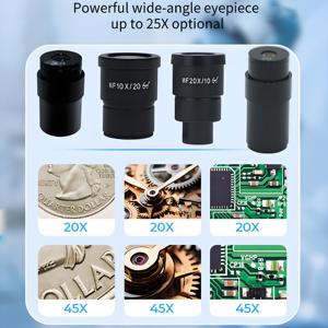 WEIAI <span class=keywords><strong>LED</strong></span> Industrie platinen Bricks Jewelry 40x Mikroskop für die mobile Reparatur Binokulares <span class=keywords><strong>Stereo</strong></span> mikroskop - Product Image 4