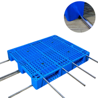 Palette simple face Euro Mesh Palette en plastique pour chariot élévateur à fourche Palette