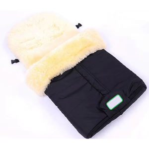 Coperta per Passeggino in Pelliccia di Pecora di Alta Qualità 90x70x40cm <span class=keywords><strong>Sacco</strong></span> Nanna per Neonati Tinto in Capo - Product Image 2