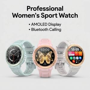 Montre connectée K73 pour <span class=keywords><strong>femme</strong></span>, prête à être expédiée, vente en gros <span class=keywords><strong>d</strong></span>'usine, écran AMOLED 1,32 pouces, suivi du <span class=keywords><strong>cycle</strong></span> féminin - Product Image 1