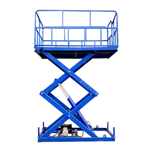 Plateforme élévatrice à ciseaux fixe pour l'entretien automobile, construction en acier massif avec câble de levage, utilisée dans les ateliers de réparation quotidiens - Product Image 1