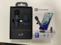 Système de microphone sans fil Lavalier professionnel miniature pour diffusion en direct sur TikTok, Facebook, YouTube, compatible avec les smartphones et iPhone
