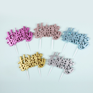 Decoración De Pastel Feliz Cumpleaños – Letras Doradas En Acrílico (16 Cm) Reutilizable Por Craft Cart