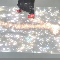 Projecteur de sol interactif immersif avec matériau en métal Jeux de projection laser d'intérieur interactifs