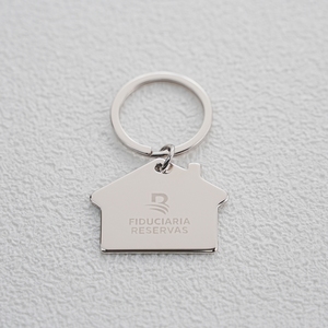 Quảng Cáo Kim Loại Tùy chỉnh logo nhà hình móc khóa xe. - Product Image 4