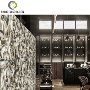 Vitrine de luxe haut de gamme pour bijoux, design moderne personnalisé, présentoir à montres avec verre trempé, métal et MDF pour les bijouteries - Product Image 3