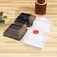 Vente d'usine Boîte d'emballage de gâteau Mousse moulue Mini gâteau pâtissier Rouleau Blister transparent pour dessert