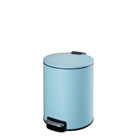 5L salle de bain cuisine poubelle en acier inoxydable pédale poubelle poubelle déchets poubelle
