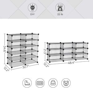 Cheap Shoe <strong>Storage</strong> Box Diy Assemble Splicing Wire <strong>Storage</strong> <strong>Cubes</strong> Grids for Home <strong>Storage</strong> - Product Image 6