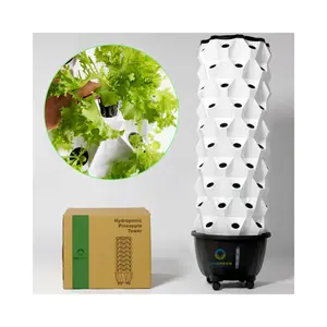 실내 온실 농업 식품 등급 ABS 수경 재배 시스템 80 심기 구멍 에어로닉 수직 성장 타워