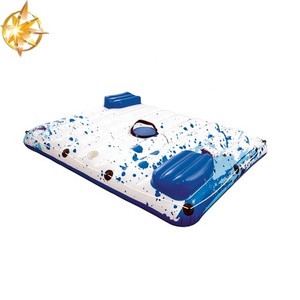 مخصص 2 الناس عطلة البلاستيكية مع حامل كوب المياه الترفيه كرسي نفخ العائمة الجزيرة - Product Image 4