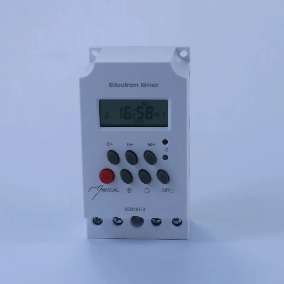 Interruttore Timer KG316T-Il 220 V DIN-Rail LCD Micro-Computer Controller elettrico PowerTime con orologio; Tensione, 220 volt
