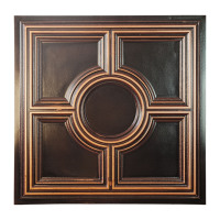 Expédition incluse Panneaux suspendus artistiques 3D carrés 2x2 pieds en PVC ignifuge et imperméable Plafonds artistiques Restaurant Bar PL37