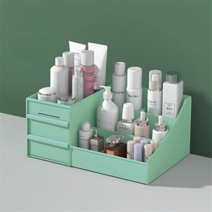 Makeup Cosmetic Organizer With <strong>Drawers</strong> <strong>Plastic</strong> Skincare Storage Box Jewelry Vanity Organizer
