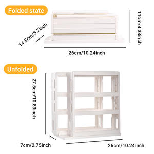 Estante Plegable para Botes de Especias de Mayor Venta en AMZ, Organizador de Condimentos de 4 Niveles, Estante Giratorio Europeo para Almacenamiento de Condimentos de Cocina - Product Image 5