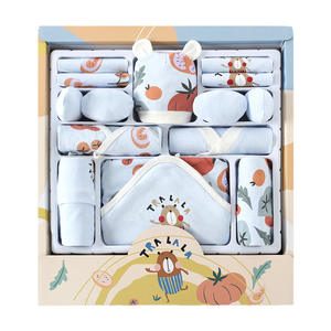 Caja de Regalo para Recién <span class=keywords><strong>Nacido</strong></span>, <span class=keywords><strong>Ropa</strong></span> de Bebé de Algodón, Conjunto de Verano de Varias Piezas, Regalo para Celebración de un Mes, Regalo de Bienvenida - Product Image 5