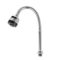 Ensemble de robinets en acier inoxydable pour hôtel moderne, pour évier de cuisine et de salle de bain, avec bec verseur et tuyau de 48 cm
