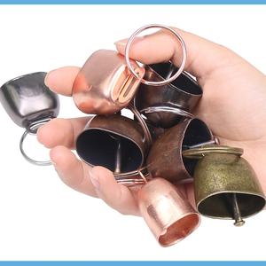 Campanas Vaqueras Metálicas Retro al por Mayor con Sonido Nítido, Logotipo Personalizable Imprimible, Campanas <span class=keywords><strong>de</strong></span> Bronce para Decoraciones Navideñas y Accesorios para Mascotas - Product Image 4