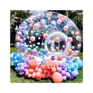 Globos de carpa de burbujas transparentes de lujo de alta calidad, carpa de burbujas inflable de lujo, casa de globos de burbujas de alquiler para fiestas