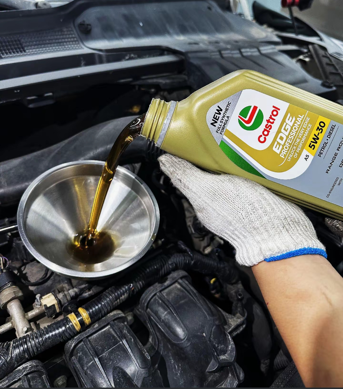 Edge 5W-30 Full Synthetic Oil | South Korea Import New Packaging |  LL01/MB 229.5/VW 502/505 | 1L 12 Bottles/Case
