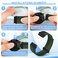 Bracelets de montre 18 mm, 19 mm, 20 mm, 22 mm - Bracelets de montre en nylon élastique à libération rapide - Choisissez la couleur et la largeur du bracelet de montre