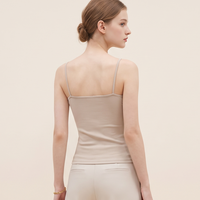 A499F Débardeur thermique chaud pour femme avec soutien-gorge intégré, sans manches, sous-vêtement thermique pour robe pull, usage quotidien, effet amincissant