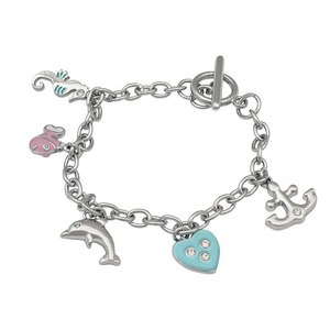 VIVI MARE Bracciale Charm alla Moda 18cm Accessorio Elegante - Product Image 1