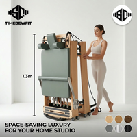 Machine de Pilates Reformer Professionnelle en Érable de Qualité Supérieure, Pliable, Logo Personnalisé, OEM ODM, Vente en Gros Directe Usine