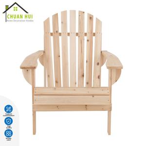 Silla Adirondack de madera de abeto, maleable, resistente, sin acabado, para muebles de exterior, estilo básico, personalizable, procesamiento a medida. - Product Image 1