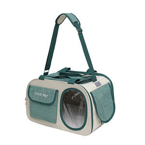 กระเป๋าใส่สัตว์เลี้ยงแบบพกพา น้ำหนักเบา วัสดุ PC ความจุขนาดใหญ่ ทนทานต่อแรงกดดัน สะพายไหล่คู่ - Product Image 5