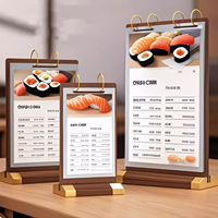 Support de table pour menu, porte-cartes, porte-affiches, présentoir de commande pour café et hôtel
