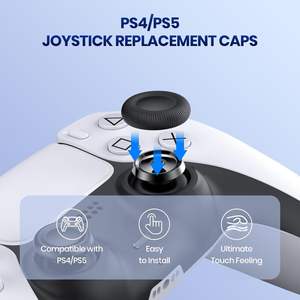 Repuesto de Joystick para Control de <span class=keywords><strong>Sony</strong></span> PS4/<span class=keywords><strong>PS5</strong></span>/<span class=keywords><strong>PS5</strong></span> Edge, Tapa de Repuesto con Forma de Hongo, 10 Piezas/Caja - Product Image 2