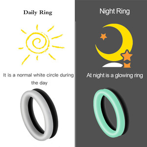 Anneau pénien en silicone phosphorescent de 35 mm de diamètre pour hommes, pour retarder l'éjaculation précoce – Fournitures de soins de santé et jouets sexuels - Product Image 4