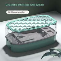 Conception en plastique classique d'aquarium de réservoir de tortue écologique anti-évasion de haute qualité pour la piscine de tortue de reptile-emballage de boîte en gros